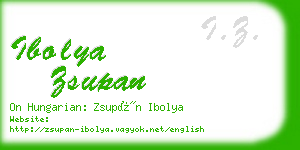 ibolya zsupan business card
